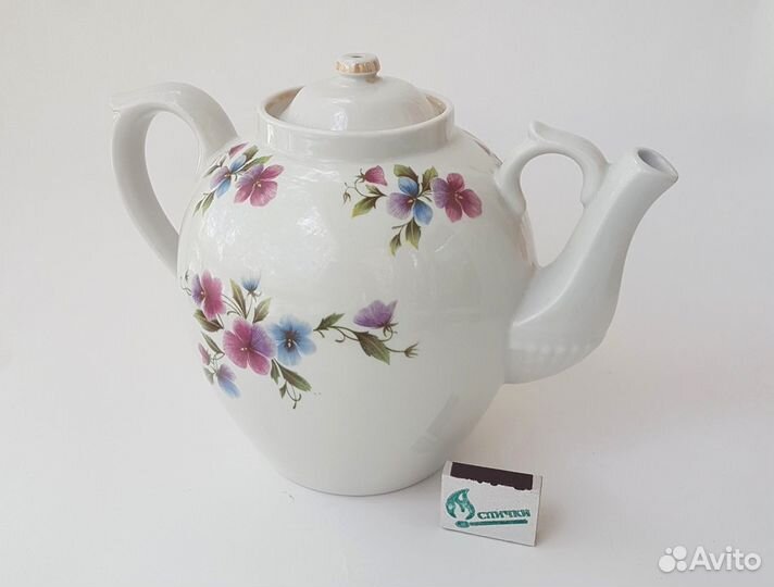 Чайник большой доливной 4,5л Анютины глазки Дулево