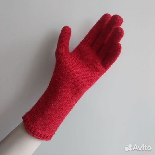 Перчатки 50 альпака, 50 меринос. Ручная работа