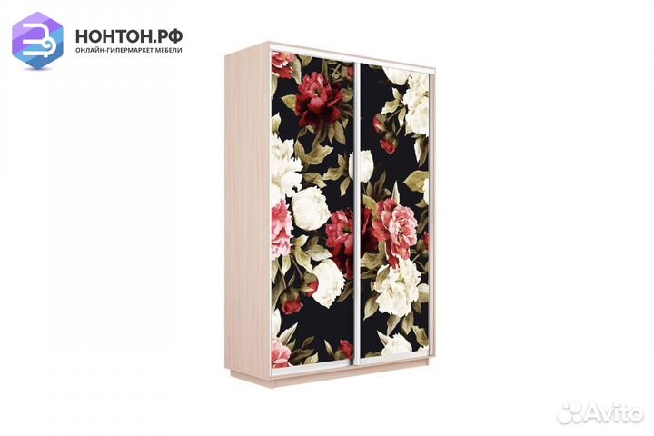 Шкаф-купе 2-х дверный Нонтон фото №1020 / дуб моло