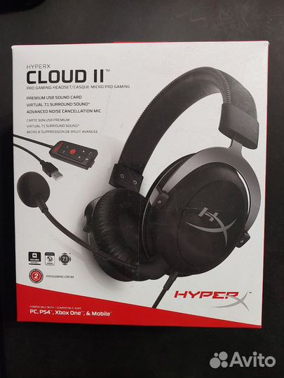 Гарнитура hyperx cloud 2 khx-hscp-gm