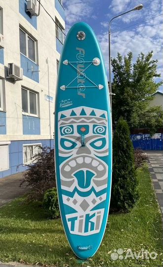 Сап борд надувная доска tiki (синий) blue FunWater