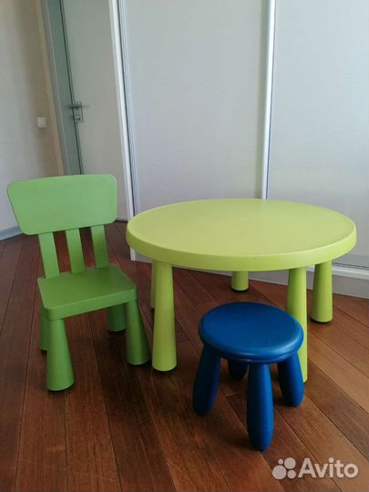 Детский стол и стул IKEA