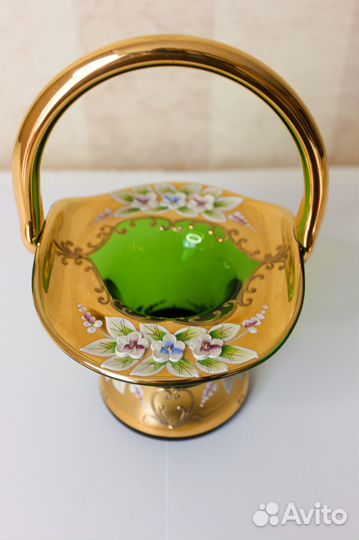 Конфетница-корзиночка Богемия Bohemia Чехия