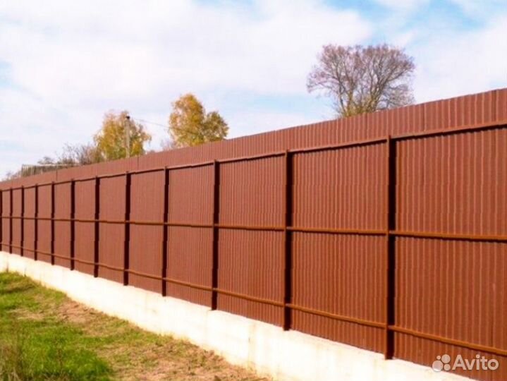 Забор из профнастила