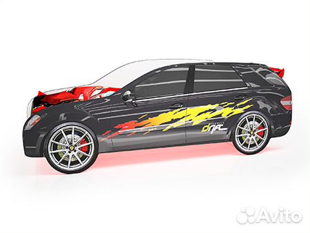 Детская кровать машина