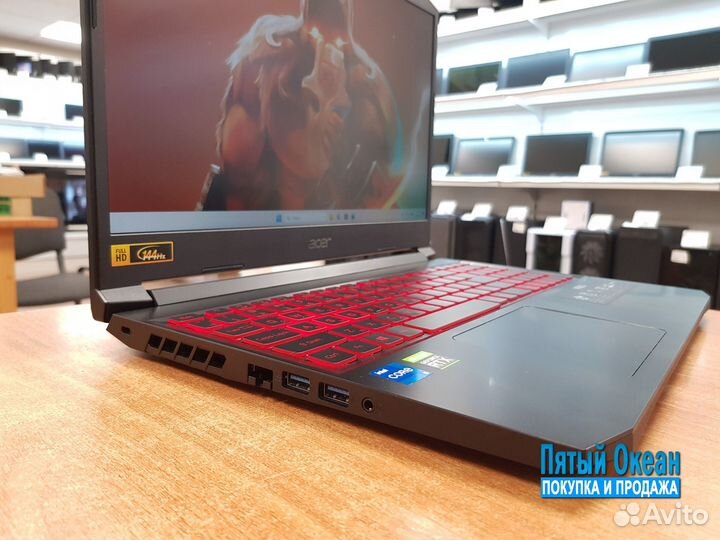 Игровой Acer 144Hz, Core i5 11400H, RTX 3050