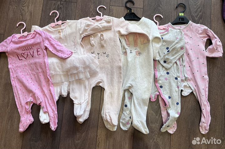 Одежда пакетом для девочки от 62 до 74 mothercare