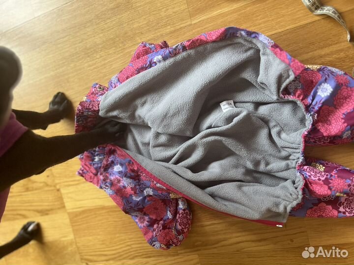 Дождевик на флисе для средней собаки