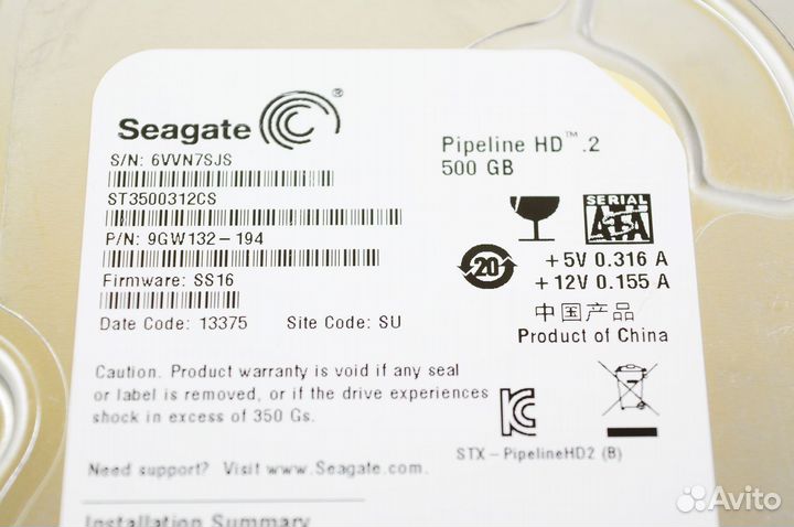 3.5 SATA HDD 500GB Seagate ST3500312CS