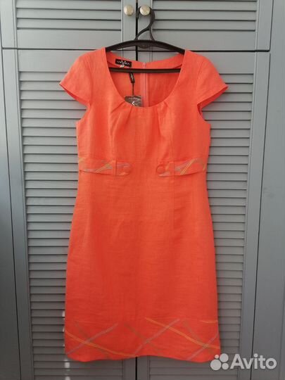 Платье лен 46- 48