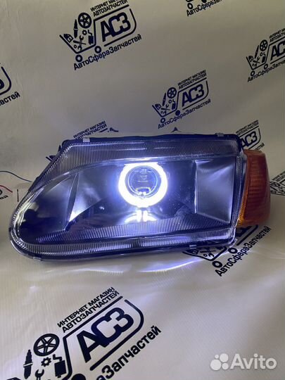 Передние фары ангельские глазки тюнинг 2114 линза