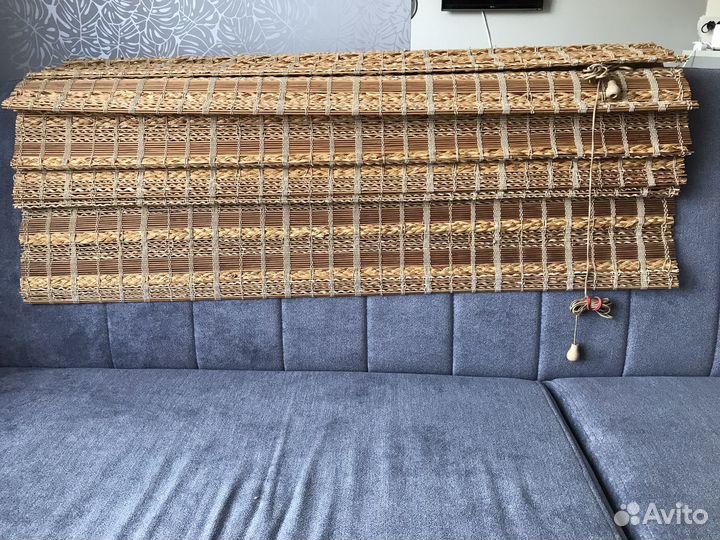 Римские шторы из бамбука