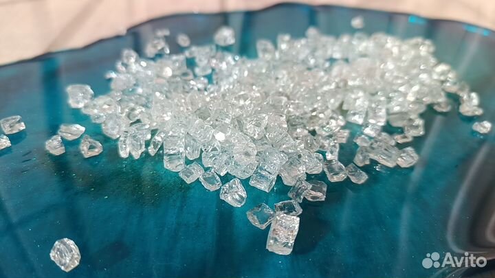 Белая стеклянная крошка