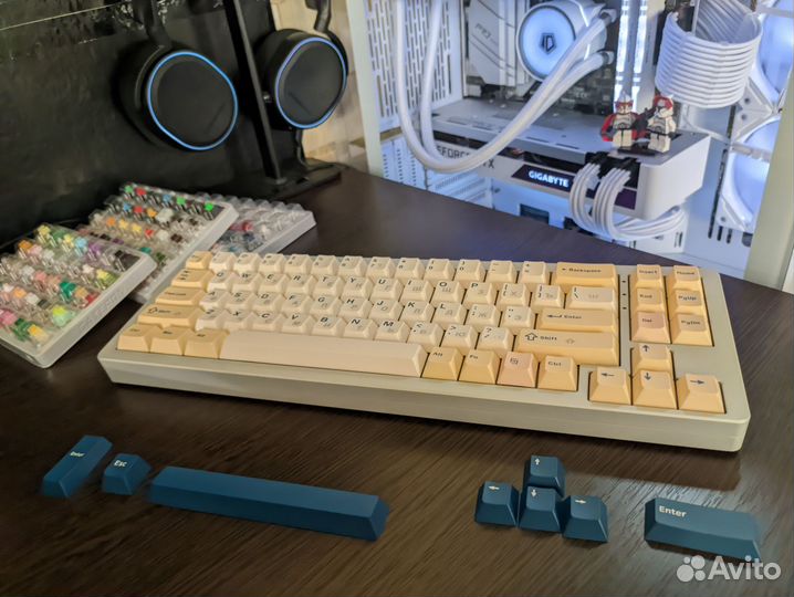 Xinmeng m71 алюминиевая клавиатура механическая