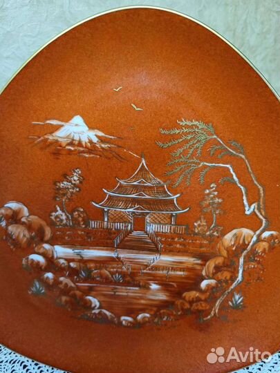 Уникальная винтажная немецкая тарелка