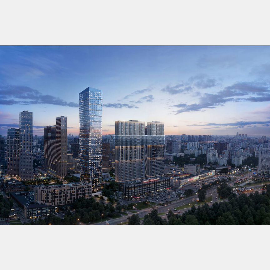 1-к. квартира, 51,3 м², 10/51 эт.