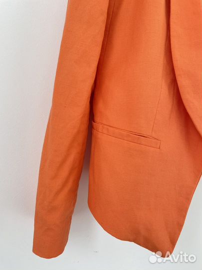Жакет пиджак оранжевый mango S/M