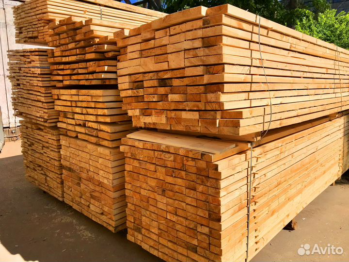 Натуральная доска сосна 100х150мм