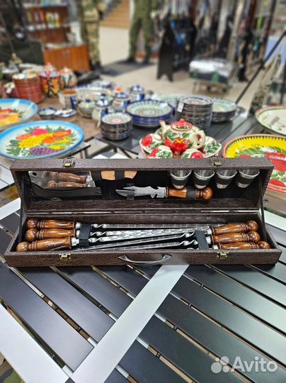 Набор шампуров в кейсе «феникс»