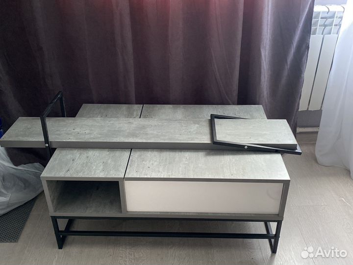 Полка навесная лофт Грей гостиная Кельн