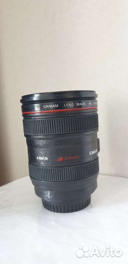 Стакан объектив фотоаппарата