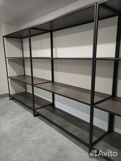 Стеллажи для прачечной. Шкафы в стиле лофт