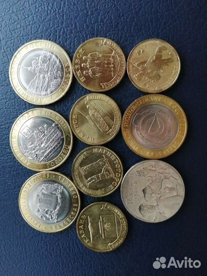 Монеты России 2022г 10шт