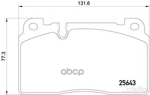 Колодки тормозные audi Q5 13- 2.0-3.0 перед. P8
