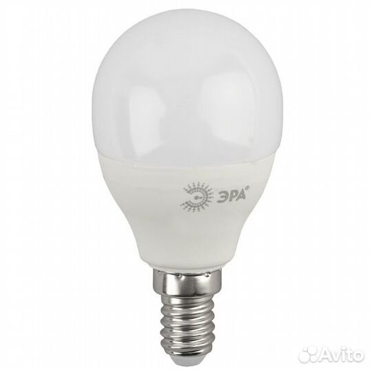 Лампа светодиодная эра 10Вт Е14 800Лм 4000К шар
