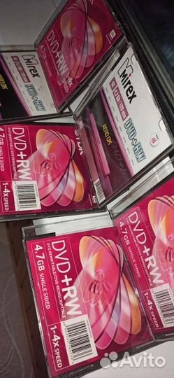 Dvd + RW диски 6шт комплектом