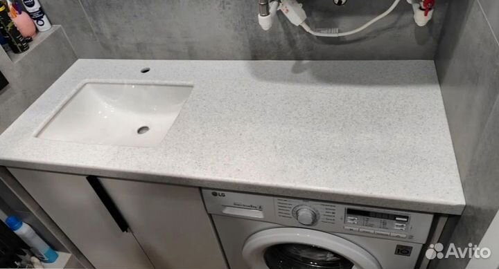 Столешница для ванной и кухни из искуственного кам