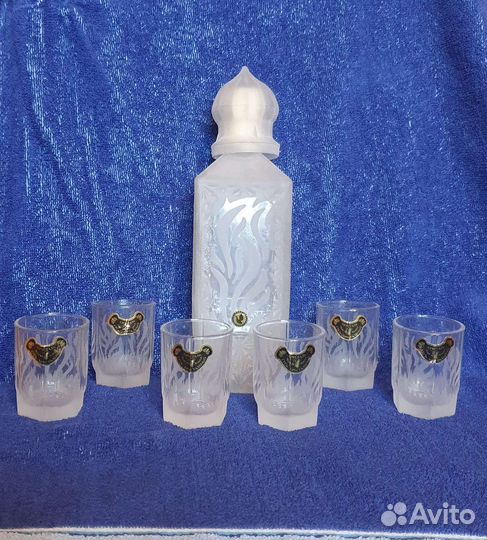 Графин-штоф хрустальный с рюмочками