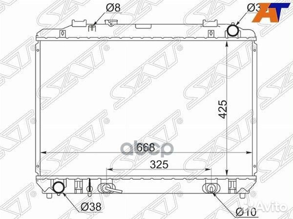 Радиатор Toyota Town Ace 96-08 TY0050-D-98 Sat