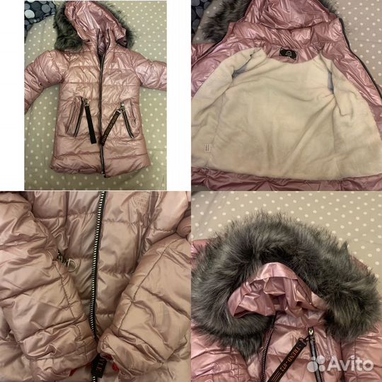 Вещи на девочку пакетом 122-128 комбинезоны куртки