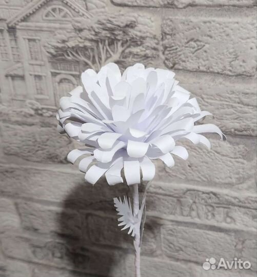 Поделка белый цветок