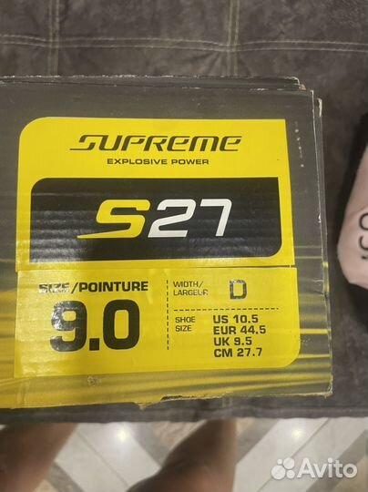 Хоккейные коньки bauer 44.5 размер