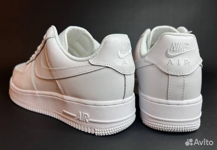 Nike аir Force 1 белые мужские