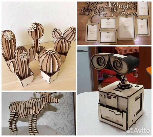 Лазерная гравировка и резка по дереву