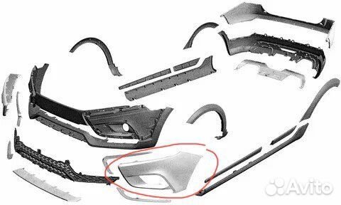 LADA vesta cross бампер