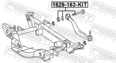 Болт с эксцентриком (ремкомплект) 1629163KIT Fe