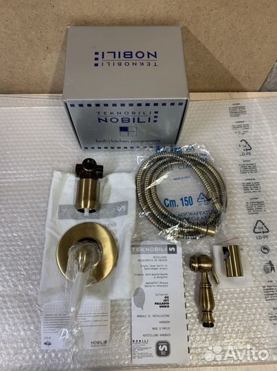Гигиенический душ Nobili Uniko бронза Италия
