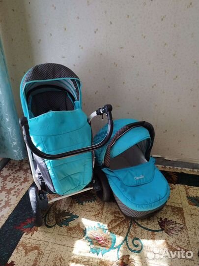 Коляска 2 в 1 индиго(камила)