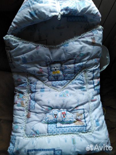 Детский конверт на выписку