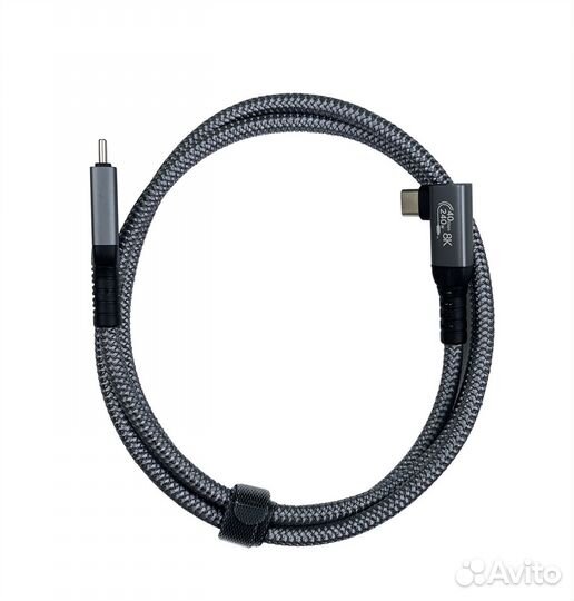 Кабель Tubon USB4 Type-C L - Type-C 1м