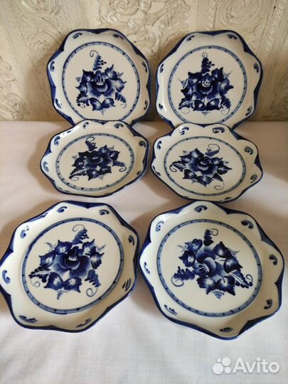 Набор для кофе Гжель 30 предметов