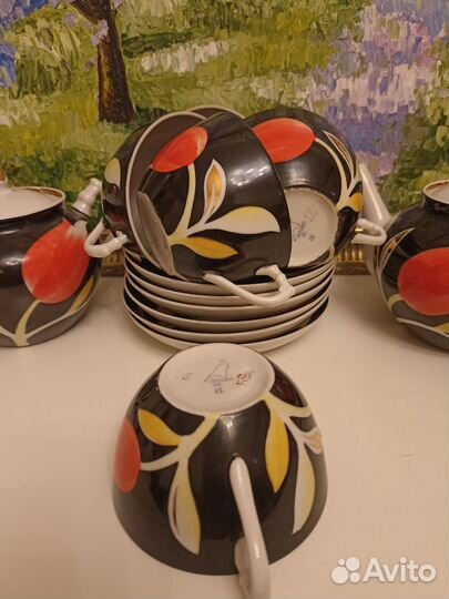 Чайный сервиз СССР Дулево тюльпан