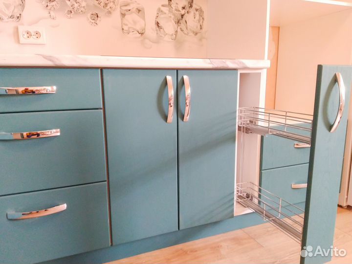 Кухонный гарнитур. Угловая кухня глянец ксп:24497