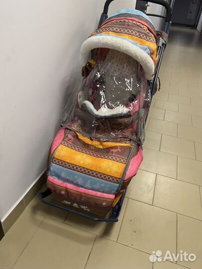 Санки коляска ника кидс