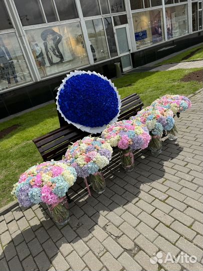 Цветы 101 роза пионы 101 гортензия букеты