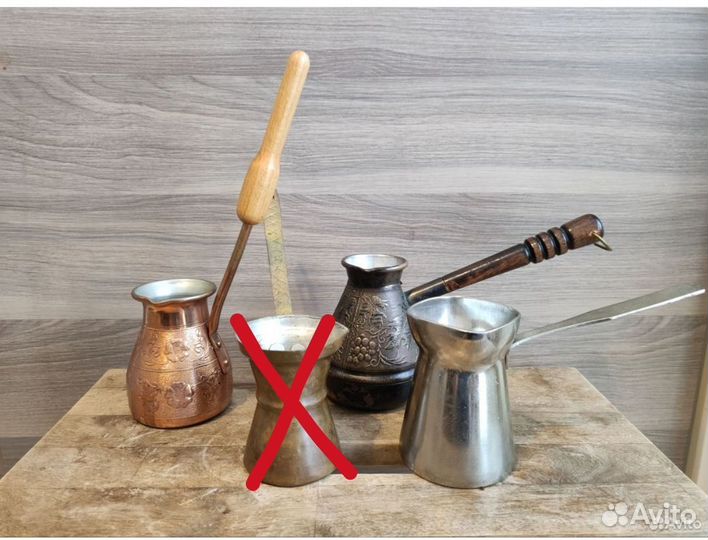 Турка джезва кофеварка медная